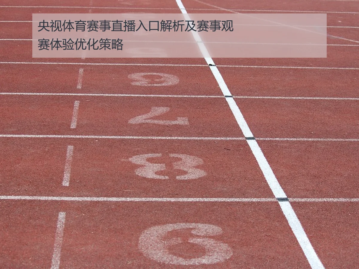央视体育赛事直播入口解析及赛事观赛体验优化策略